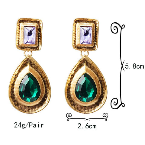 Fashion Earrings Metal Heart Shaped Diamond Jewelry
