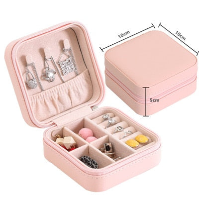 Jewelry Box Makeup Organizers Jewelry Casket Storage Acessorios Box Travel Small Collection Case Woman Necklace Earrings Rings